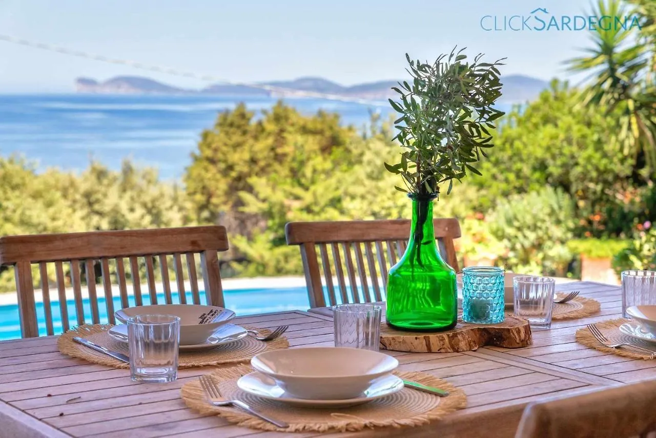 Villa Julia Vista Con Piscina Ad Uso Esclusivo Vista Mare Spettacolare Alguer Italia